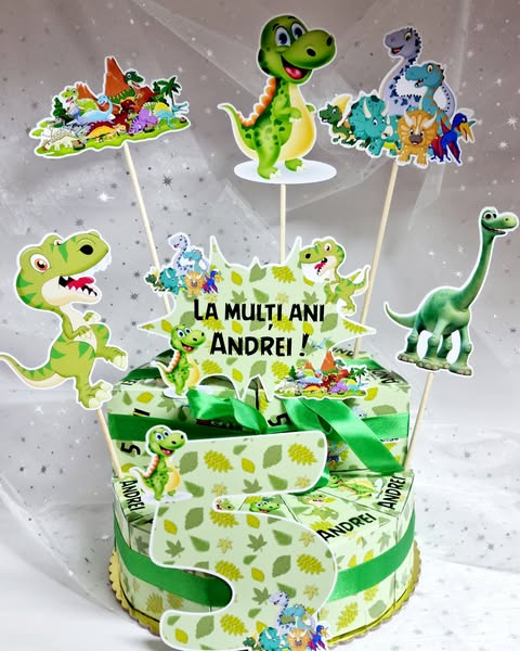 Tort personalizat cu tema Craciun, carton